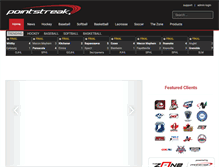 Tablet Screenshot of pointstreak.com